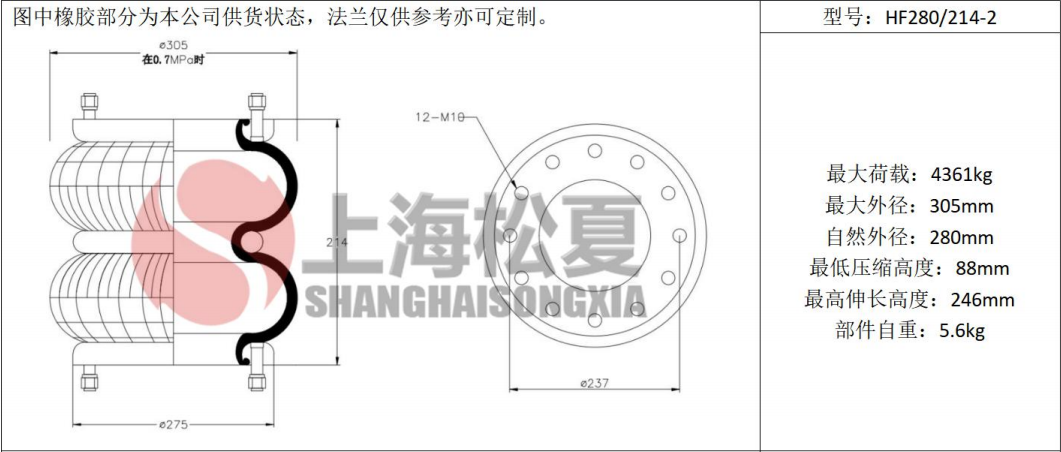 拖車(chē)用<a href='http://m.shafferla.com/' target='_blank'><u>空氣彈簧</u></a>